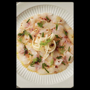 Carpaccio de Poisson et ses légumes