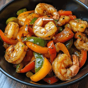 Crevette Sauté aux petits légumes