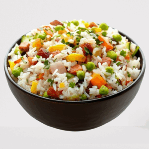 Riz nature ou légumes